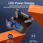 ZIUTY Wireless Earbuds Bluetooth Headphones, 50H Playtime Ear Buds with Mic, LED Digital Display Charging Case, IPX7 Waterproof, Deep Bass Stereo, in-Ear Earphone for iPhone Andriod Phone