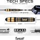 IgnatGames Premium Steel Tip Darts – 3/6/12 Pack Brass Barrels with Aluminum Shafts, 16 GlideXPro Flight Set, Tool Kit & Giftable Case