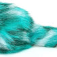 CHIWAVA 6PCS 3.1" Long Haired Furry Mice with Rattle Gradient Color Small Cat Toy Mouse Kitten Interactive Toy