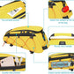 MOSISO Bike Rack Bag with 2 Removable Panniers, Waterproof Bike Trunk Cooler Storage Handbag Insulated Bicycle Rear Seat Pouch, Bicycle Storage Saddle Shoulder Bag Cycling Luggage Pouch, Yellow