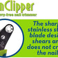 Zen Clipper Pet Nail Clipper for Cats – Cat Nail Trimmer for Safer Pet Grooming Care - Clean, Quiet, and Easy-to-Use Stainless Steel Claw Trimmer - (1.5mm Hole)