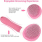Depets Self Cleaning Slicker Brush, Dog Cat Bunny Pet Grooming Shedding Brush - Easy to Remove Loose Undercoat, Pet Massaging Tool Suitable for Pets with Long or Short Hair Pink