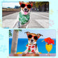 Amylove 120 Pcs Halloween Dog Bandanas Bulk Holiday Triangle Dog Pack Puppy Kerchief Bandana Adjustable Pet Scarf for Pet Cat Costume Accessories Decor(Flower)