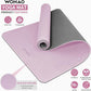 Extra Thick 8mm Yoga Mat, 72"x28" Non Slip Exercise Mat, Reversible 2-Sided Dual Color Premium POE Material, with Carrying Strap for Yoga, Pilates, Home Gym