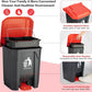 Pooper Scooper Set,Dog Poop Tray and Rake Set for Large & Small Dogs Dog Pooper Scooper 15 Litre Step Dog Poop Trash Can Outside W/Removable Inner Bucket with 20 Waste Bags