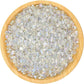 1Lb/460g Irregular Sea Glass Stones Artificial Crystal Gem Pebbles for Aquarium/Turtle Tank/Terrarium/Flowerpot/Vase Landscape Ornament Decoration, Hyun White