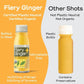 Greenhouse Juice Organic Fiery Ginger Wellness Shots 24-Count 60ml Glass Bottles | Vegan & Gluten-Free