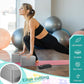 Meooeck 18 Pcs Yoga Block and Strap Set 9 x 6 x 3 Inch EVA Foam Non Slip Brick 8 ft Yoga Straps for Stretching D Ring Design for Back to School Pilates Fitness Workout Exercise