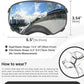 NAMSAN Dog Goggles for Large Dogs, Wide Eyecup & Soft Frame, Anti-UV Sunglasses for Dogs Medium to Large Breed, Driving Dog Eye Protection, Windproof Dustproof, Adjustable, Reflect Silver Lens