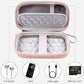 MP3 & MP4 Player Case for SOULCKER/G.G.Martinsen/Grtdhx/iPod Nano/Sandisk Music Player/Sony NW-A45 and Other Music Players with Bluetooth. Fit for Earbuds, USB Cable, Memory Card - Rose Gold