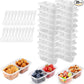 20PCS Reusable Snack Containers with Lids, Portion Control Sauce Cups for Meal Prep, Bento Box Dips & Condiments, Leak-Resistant, Stackable, Dishwasher Safe, for Kids & Adults