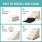 Dog Stairs for Small Dogs 11.8" H, Pet Step with Leakproof Cover, High Density Foam Cat Ramp for Chair or Sofa, Lightweight, Durable, Comfort, 15.7x19.7x11.8 inch, 2 Tiers, Beige
