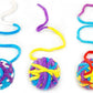 CHIWAVA 6 Pack 20" Woolen Yarn Cat Toys Ball with Bell 2" Large Indoor Cat Toy Balls Kitten Interactive Toys