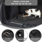 PETSFIT Portable Litter Box - Leak-Proof, Travel Litter Box with Lid, Collapsible Litter Boxes Perfect for Hotel/Lawn/Car Travel