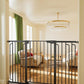 Cumbor 36" Extra Tall Baby Gate for Stairs, 29.7-57" Extra Wide Dog Gate for Doorways Hallways, Pressure Mounted Child Gate for Wide Opening, Auto Close Personal Safety for Babies and Pets, Black