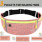 USHAKE Slim Running Belt, Workout Fanny Pack for Men Women,Exercise Waist Pack for Apple iPhone Holder, Runner Belt for Running Walking Cycling Camping Gym