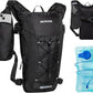 Lightweight Hydration Backpack for Women & Men, Small Running Backpack, Hiking Backpack with 2L Water Bladder Running Vest for Hiking Cycling Running Biking Black