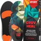 Sport Shock Absorbing Insoles - Athletic Shoe Cushioning Inserts for Men and Women - Ideal for Active Sports Running Training Hiking - Neutral Arch Good for Sneakers Shoes, XL