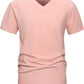 VEIISAR Premium V Neck T Shirts for Men - Modern Fitted Tees Vneck Undershirts