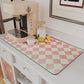 AMOAMI Coffee Mat Hide Stain Rubber Backed Absorbent Dish Drying Mat for Kitchen Counter - Fits Under Coffee Maker or Machine - PINK 17x31.5