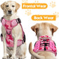 Heavy-Duty Tactical Dog Harness for Large Dogs, No Pull Adjustable Reflective Pet Vest with Molle System, K9 Military-Grade Control for Service Training, Outdoor & 10+ Breeds, Pink Camo, Small