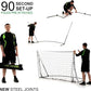 QUICKPLAY Kickster Soccer Goal Range – Ultra Portable | Quick and Easy Set Up | Includes Net and Carry Bag | Available in 7 Sizes | Backyard Soccer Net for Kids & Adults [Single Goal]