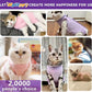 Cat Recovery Suit for Abdominal Wounds or Skin Diseases,Kitten Onesie for Cats After Surgery Wear Surgical Spay Suit for Female Cats Kitten Cone of Shame Alternative-Purple(S)