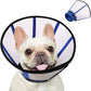 KOESON Dog Cone, Soft Cones for Small Dogs to Stop Licking, Adjustable Doggie Recovery Collar, Lightweight Comfy Dog Cone Collar After Surgery for Wound Healing,Spay, Neuter, Blue S