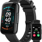 Parsonver Fitness Tracker with Step Counter/Calories/Stopwatch, Health Activity Tracker with Heart Rate Sleep Monitor, IP68 Waterproof Smart Watch 110+ Sport Modes Pedometer Watch for Women Men, Black