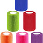 6 Pack 3" x 5 Yards Self Adhesive Bandage Wrap Breathable Cohesive Vet Wrap for Pets, Elastic Self-Adherent Tape for Sports, Wrist, Ankle (Mixed Colors)