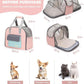 Expandable Pet Carrier Backpack, Cat Carrier Backpacks with Breathable Mesh for Cats Small Dogs Puppies Up to 25 Lbs Airline Approved Waterproof Travel Carrier with Safety Buckle for Hiking & Flights