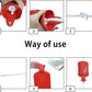 Abyclean Enema Bag Kit Rubber Anal Douche Vaginal Douche Enema Cleaner for Women’s or Man’s Health (Red, 2L)