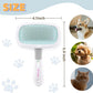 360°Rotating Dog and Cat Brush with Soft Pins Gentle Slicker Brush for Small Dogs Puppies Yorkies Poodles Cats Removes Loose Fur