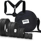 Ultimate Back + Neck Bundle, 4-Pack Chirp Wheel Massage Rollers, Carrying Case, Upper Back Posture Corrector, Includes Focus, Muscle Massage, and Gentle High Density Foam Rollers, Up to 500 lbs, Black