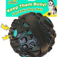 Dog Ball for Aggressive Chewers - Interactive Dog Toy Balls Fun Squeaky Sound to Keep Them Busy, Durable for Small Medium Large Breeds, Rubber Pet Chew Toys, As Seen on TV, Black & Lake Blue