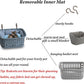 JWShang Rat Hammock for Cage, Chew Proof Hanging Basket Bed with Sturdy Hooks, Pet Cage Accessories, Safe Cozy Small Animal Rodent Hammock for Sugar Glider Mice Snuggling Sleeping