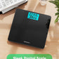 Scale for Body Weight 560lbs Digital High Capacity Bathroom Weighing Bath Scale for Heavy People Weigh Scale with Wide Platform Large LCD Display Batteries Included Black