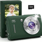 Digital Camera, 44MP FHD 1080P, 16X Zoom, 32GB SD Card, Compact Camera for Kids Teens Adults, Green