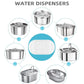 Cat Water Fountain Filter Compatible with Stainless Steel Dispenser, Efficient Filtration with Coconut Shell Activated Carbon and Fresh Water (4 Filters+4 Sponges)
