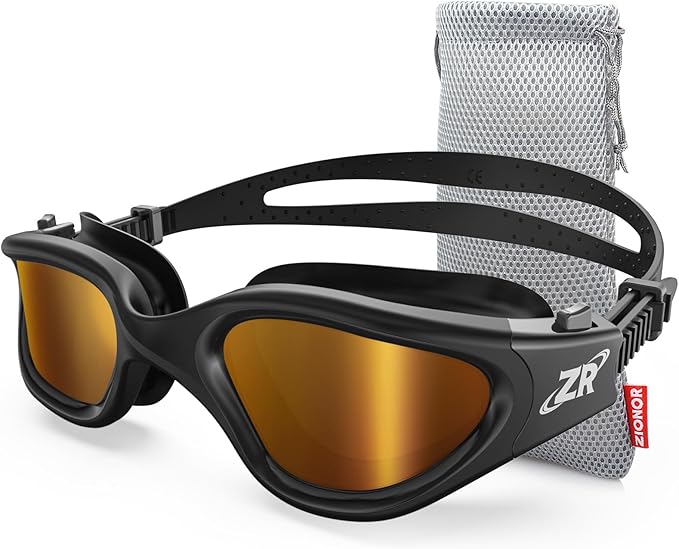 ZIONOR G1 Polarized Swimming Goggles for Unisex Adult Women Anti Fog 100% Anti UV Diving Goggles