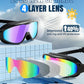 Rantizon Swim Goggles 2 Pack, Wide View Anti Fog&UV Swimming Goggles for Audlt, No Leaking Swim Glasses for Men Women Kids