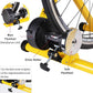 Bike Trainer, Magnetic Bicycle Stationary Stand for Indoor Exercise Riding, 26-29" & 700C Wheels, Quick Release Skewer & Front Wheel Riser Block Included