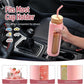 Kodrine Water Bottle with Straw, 24 oz Glass water Bottle with 2 Lids Bamboo Straw Lid and Spout Lid with Handle, 32 oz Clear Water Bottle Glass for Sports Travel, Waterbottle with Time Marker