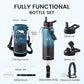40oz Insulated Water Bottle, Triple Wall Vacuum Stainless Steel Water Bottles - Keeps Cold 48H, Reusable Metal water flask Jug for Gym, Sports, Camping, Hiking,Travel, Midnight Blue Speckle