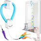 Interactive Cat Toys for Indoor Cats,Enrichment Stimulation Toys, Electric Hanging Door Clip Ribbon Kitty Toy,Automatic Play Chase Exercise Feather Toys for Bored Indoor Adult & Kitten Cats