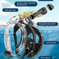 QingSong Full Face Snorkel Mask for Adults, Snorkeling Gear with Camera Mount, 180 Degree Panoramic View Snorkel Set Anti-Fog Anti-Leak