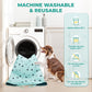 Fostanfly Washable Pee Pads for Dogs, 2 Pack Large 31"x36" Ultra-Absorbent and Leak-Proof Non-Slip Reusable Potty Training Pads for Dogs, Cats, Puppy, Potty of Add 8 Lanyards, Green