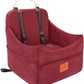 Dog Car Seat for Small/Medium Dogs, Dog Booster Car Seats with Thick Cushion for Dogs Under 35lbs, Detachable Washable Pet Car Seat with Storage Pockets, 2 Safety Belts(Red)