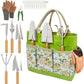 20-Piece Gardening Tools with Fashion and Durable Storage Bag - Heavy Duty Garden Tools Stainless Steel Rust-Proof Ergonomic Garden Tool Set - Ideal Gifts for Women and Men - Portable Gardening Kit