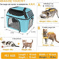 Large Cat Carrier for 2 Cats, Oeko-TEX Certified Soft Side Pet Carrier for Dog, Collapsible Travel Small Dog Carrier, TSA Airline Approved Cat Carrier for Large Cats 20 lbs (Blue)